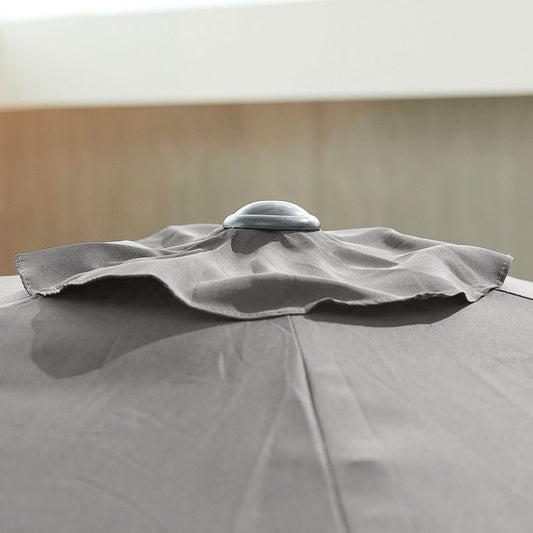 Chimes Antigua Aluminium 2.7m Round Parasol - Grey