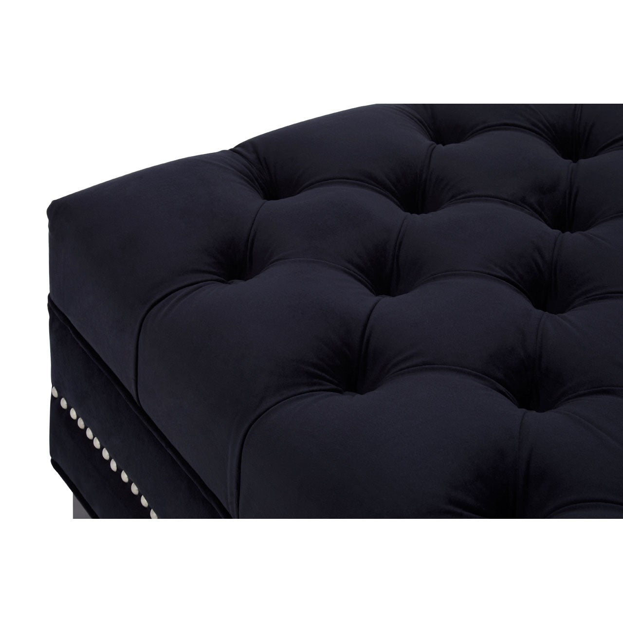 Chimes - Kilburn Black Footstool