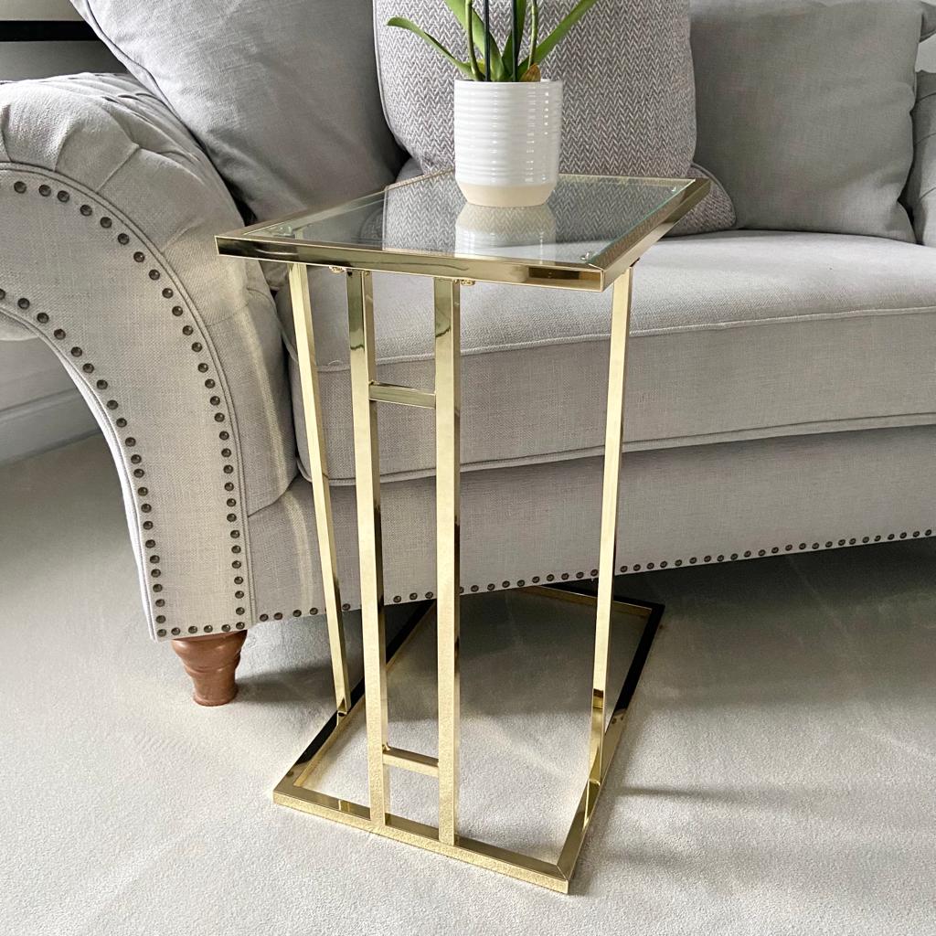 Chimes - The Addison Sofa Table Gold
