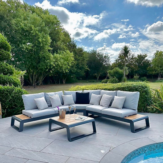 Nova - Maddox Corner Sofa Set with Square Coffee Table - 2 IN STOCK