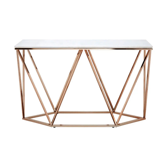 Varden Champagne Console Table