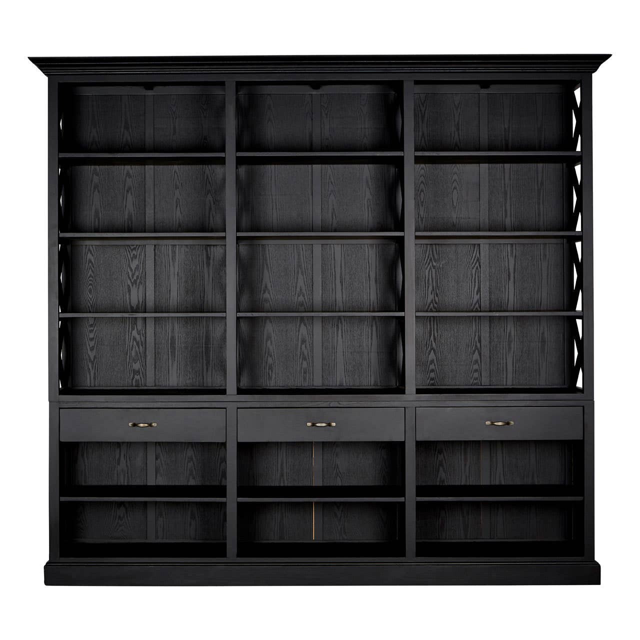 Libra Black Birchwood Large Cabinet