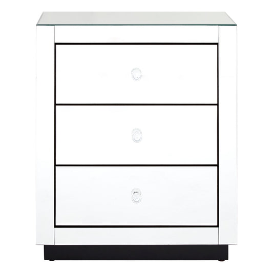 Chimes - Felicia 3 Draw Bedside Table