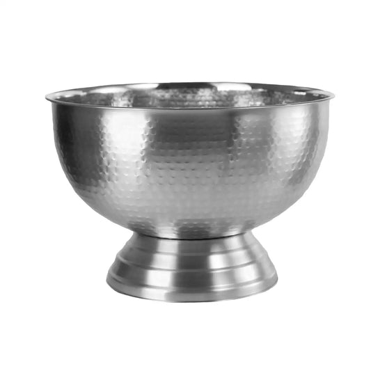 Silver Hammered Champagne Bowl