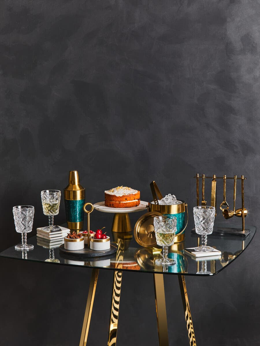 Calipo Green Enamel 4 Piece Cocktail Set