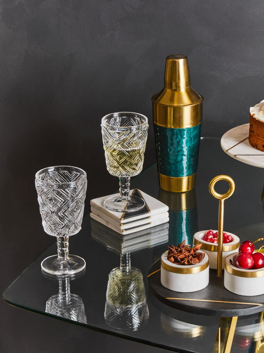 Calipo Green Enamel 4 Piece Cocktail Set
