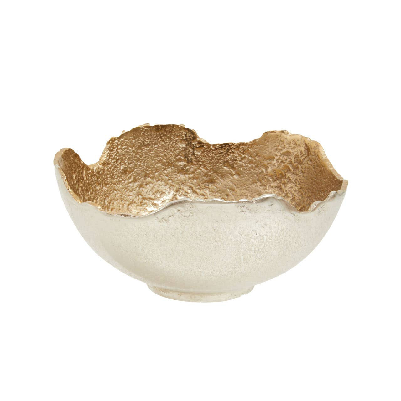 Darcy Small Nickel and Gold Finish Bowl