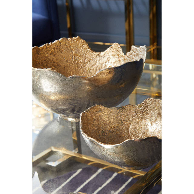 Darcy Small Nickel and Gold Finish Bowl