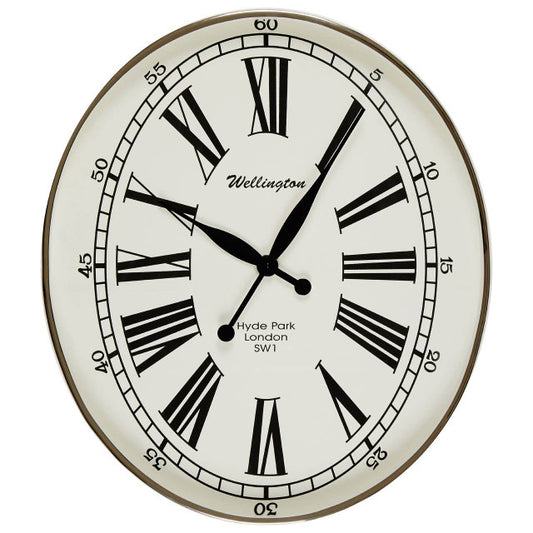 Harvard White and Black Wall Clock