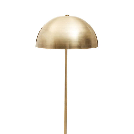 Maddy Floor Lamp in Brushed Brass and Marble Base