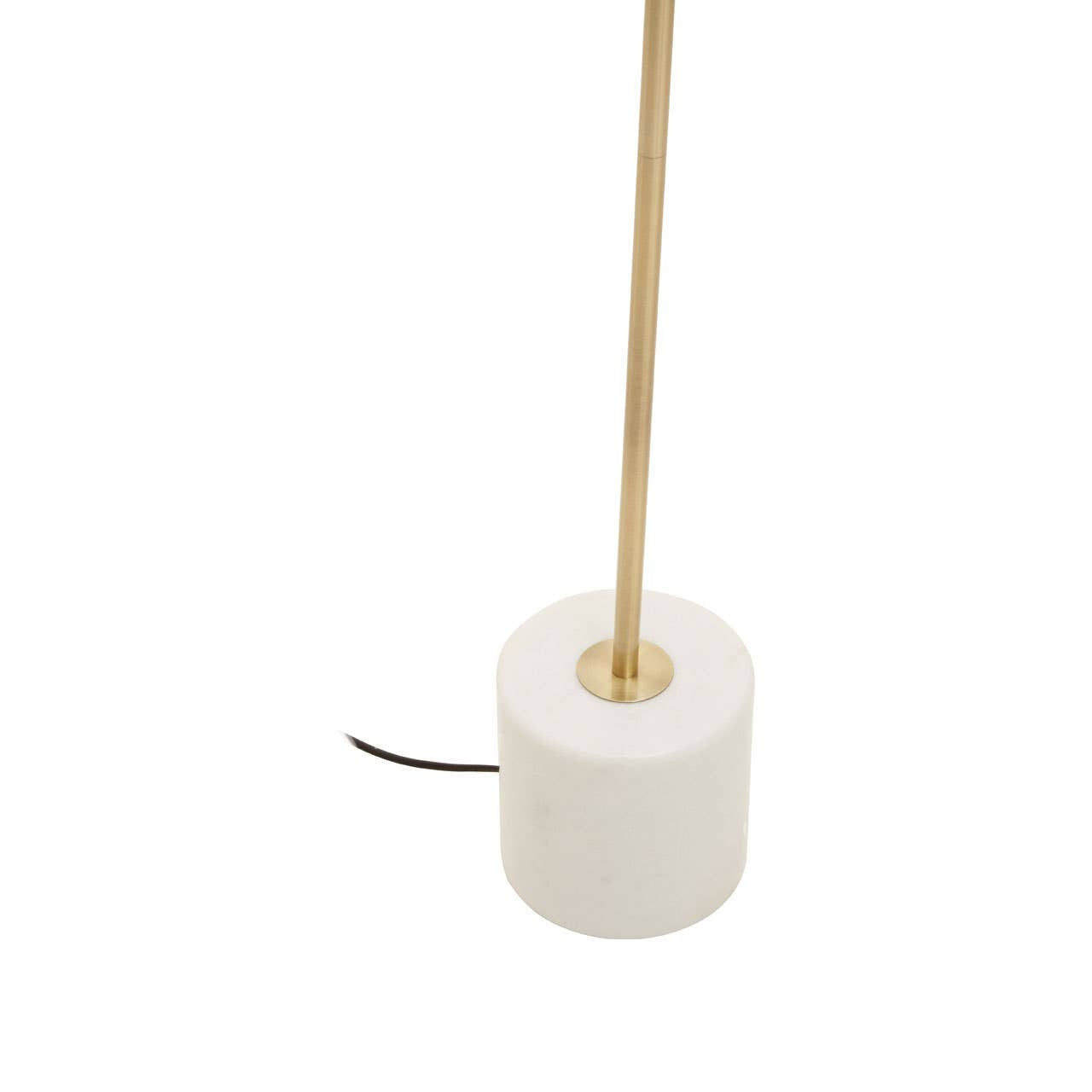 Maddy Floor Lamp in Brushed Brass and Marble Base