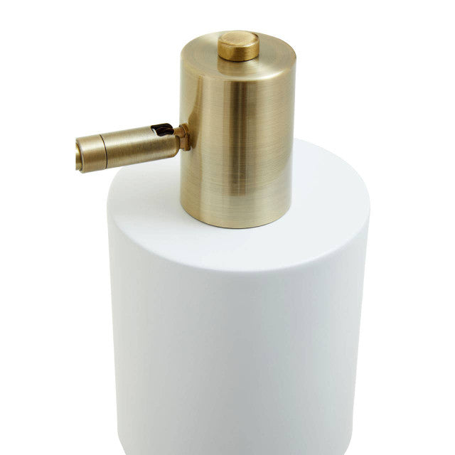 Nadene White Shade Desk Lamp