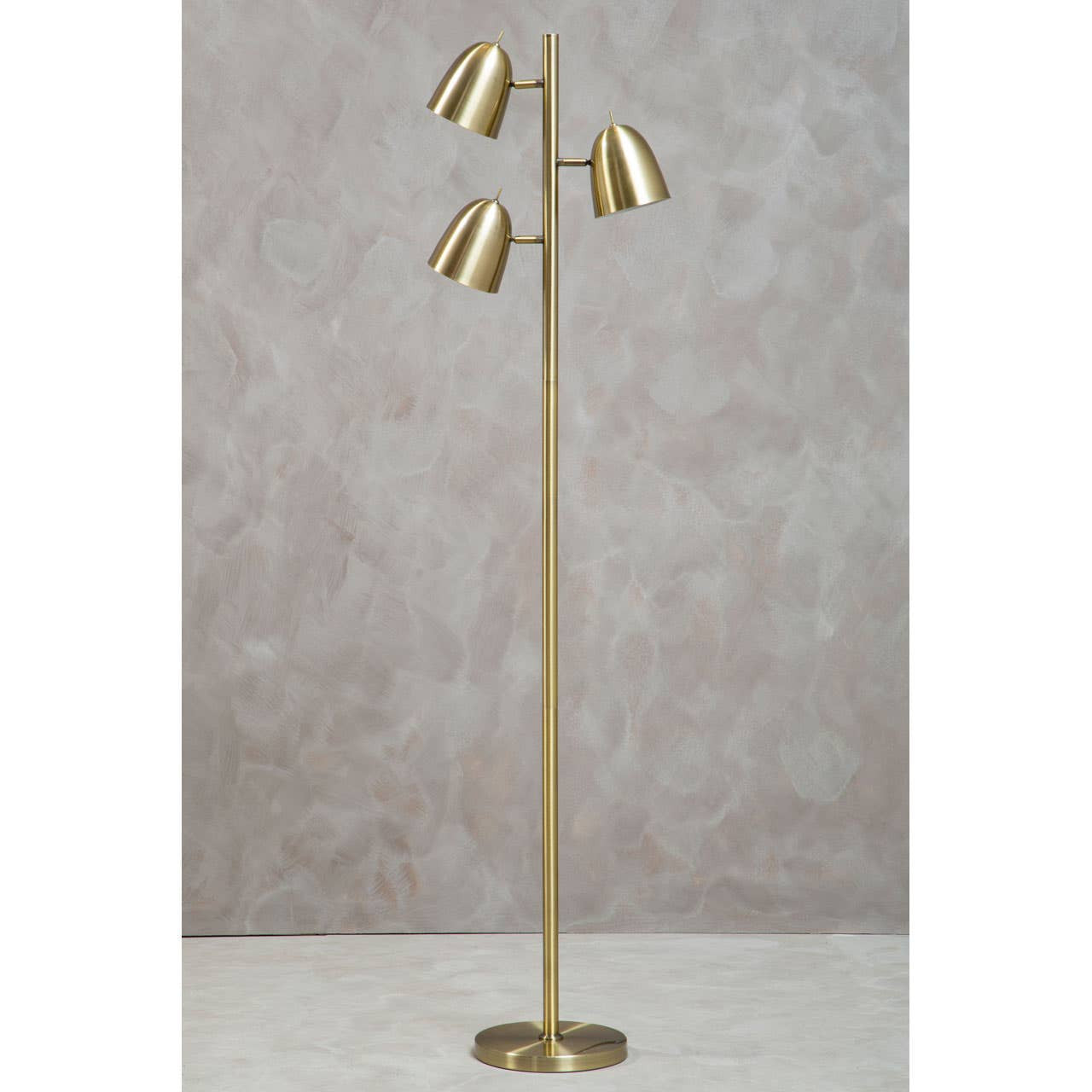 Nevada Brass Finish Floor Lamp