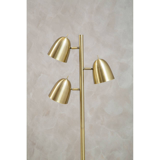 Nevada Brass Finish Floor Lamp