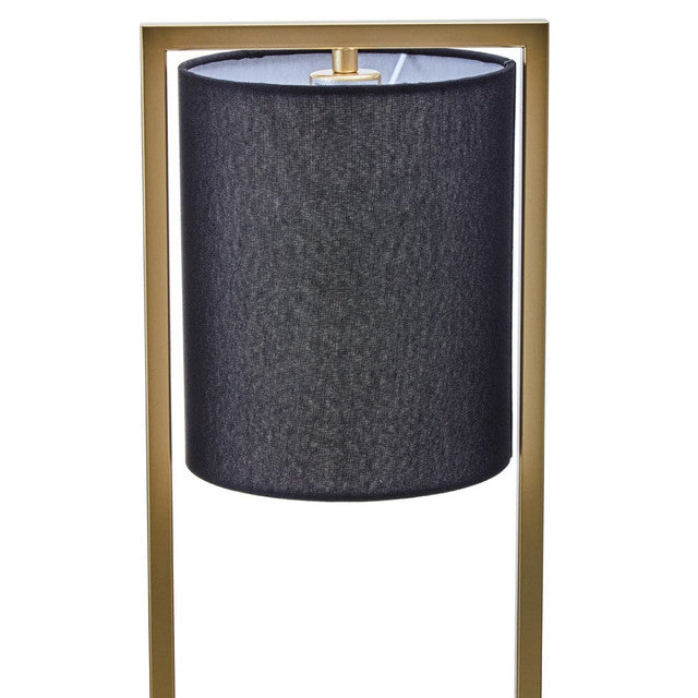 Leia Black Shade With Gold Finish Metal Frame Table Lamp