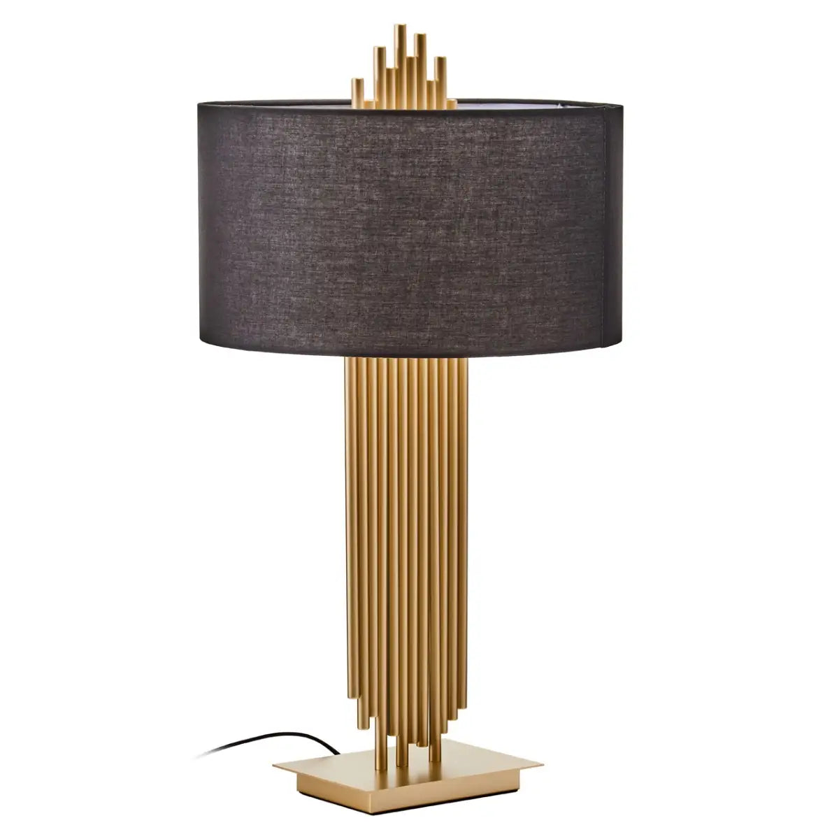 Bunty Table Lamp With Black Linen Shade