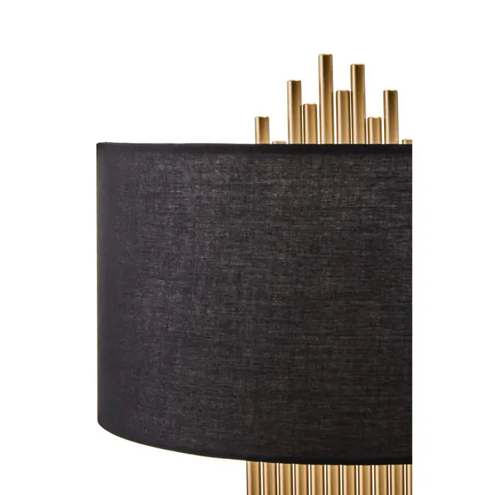 Bunty Table Lamp With Black Linen Shade