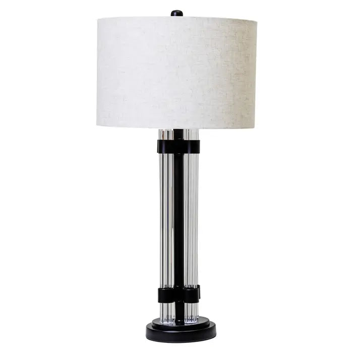 Madelyn Table Lamp Matt Black & Ivory