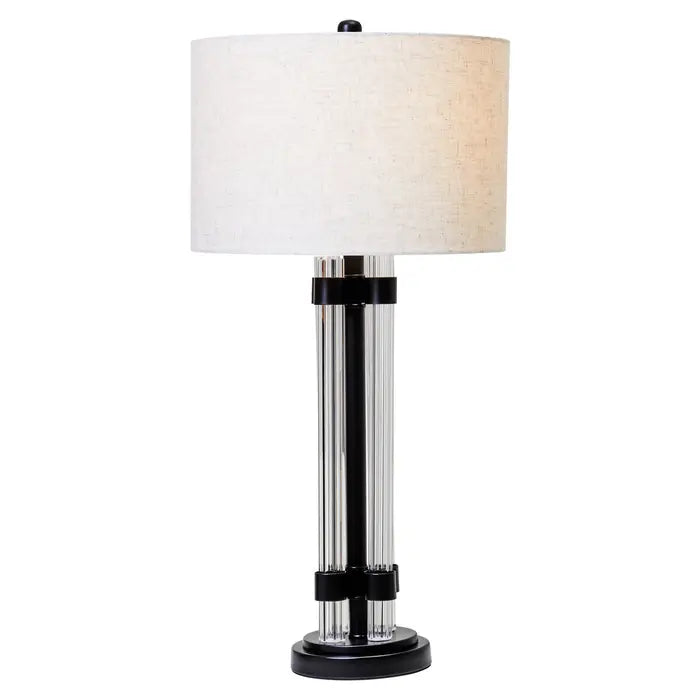 Madelyn Table Lamp Matt Black & Ivory