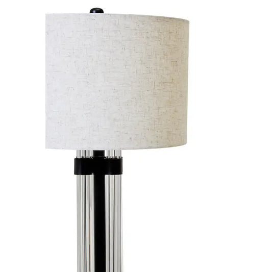 Madelyn Table Lamp Matt Black & Ivory