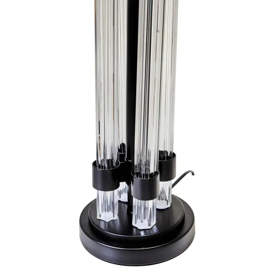 Madelyn Table Lamp Matt Black & Ivory