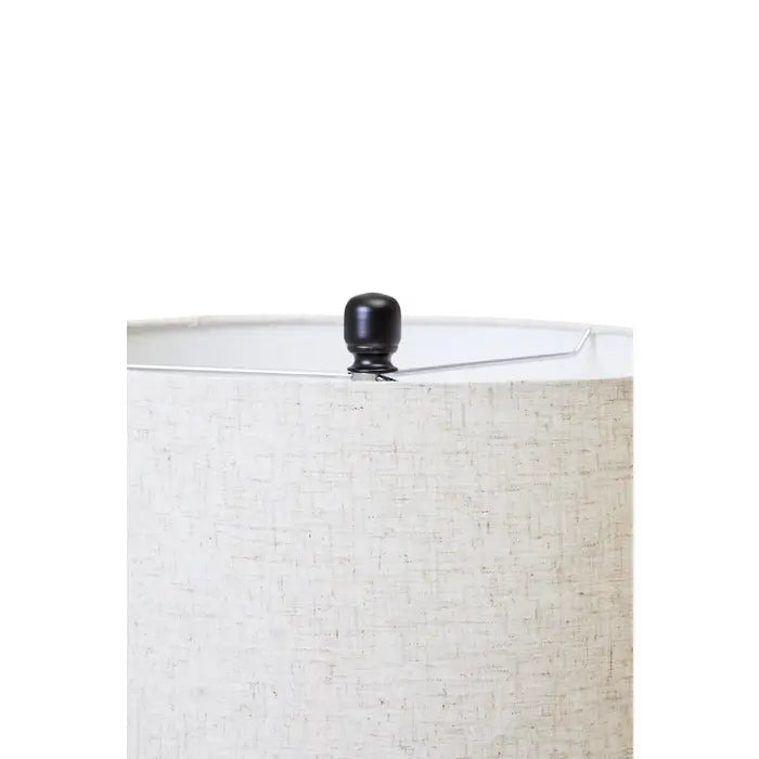 Madelyn Table Lamp Matt Black & Ivory