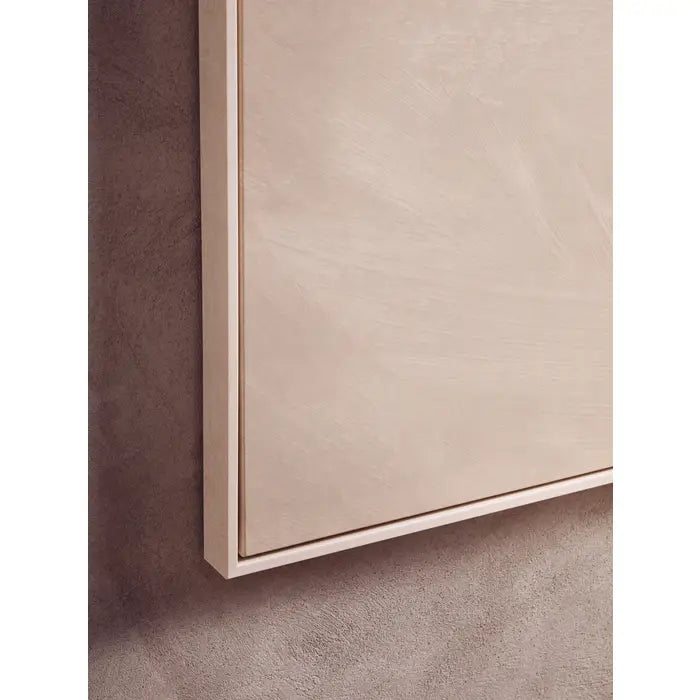 Astra Canvas Natural And White Textured Plaster Wall Art
