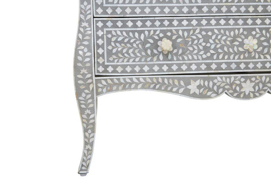 Fia Chest of 2 Drawers with Mother of Pearl Inlay