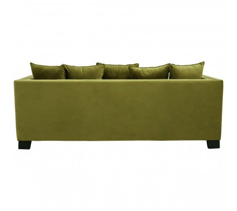 Chimes - Hampstead 3 Seater Green Velvet Sofa