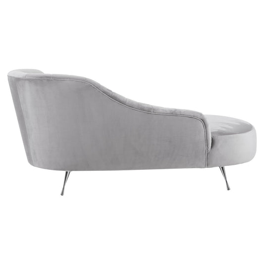 Chimes - Tiffany Chaise Longue - Grey Velvet