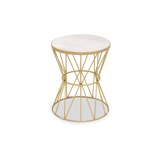 Rene Side Table With Pinched Base
