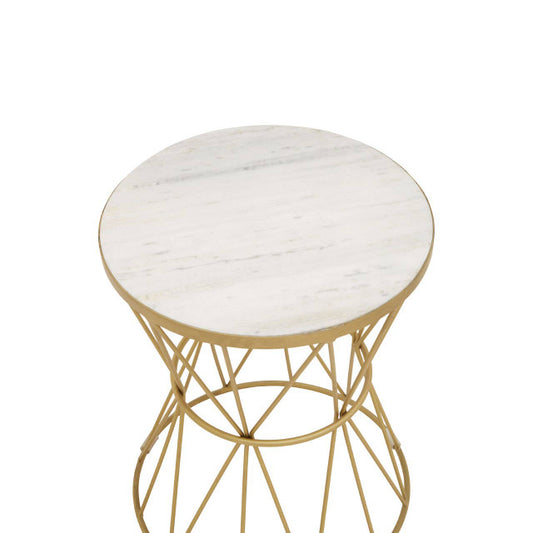 Rene Side Table With Pinched Base
