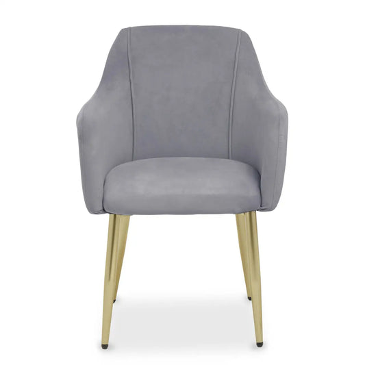 Dulcie Grey Velvet Dining Chair