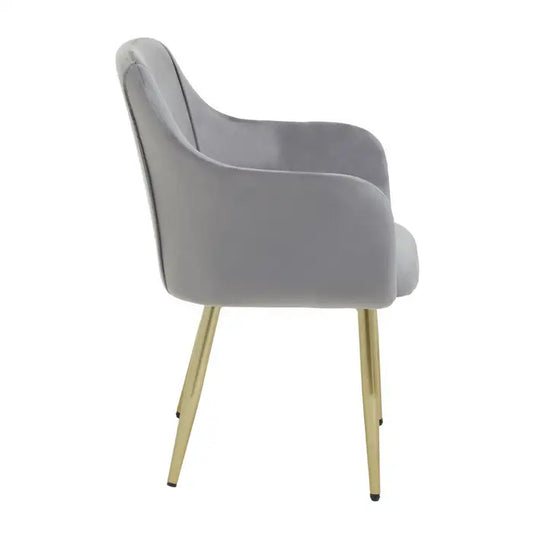 Dulcie Grey Velvet Dining Chair