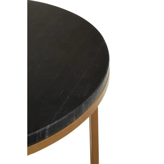 Violet Nest Of Three Black Marble Top Tables