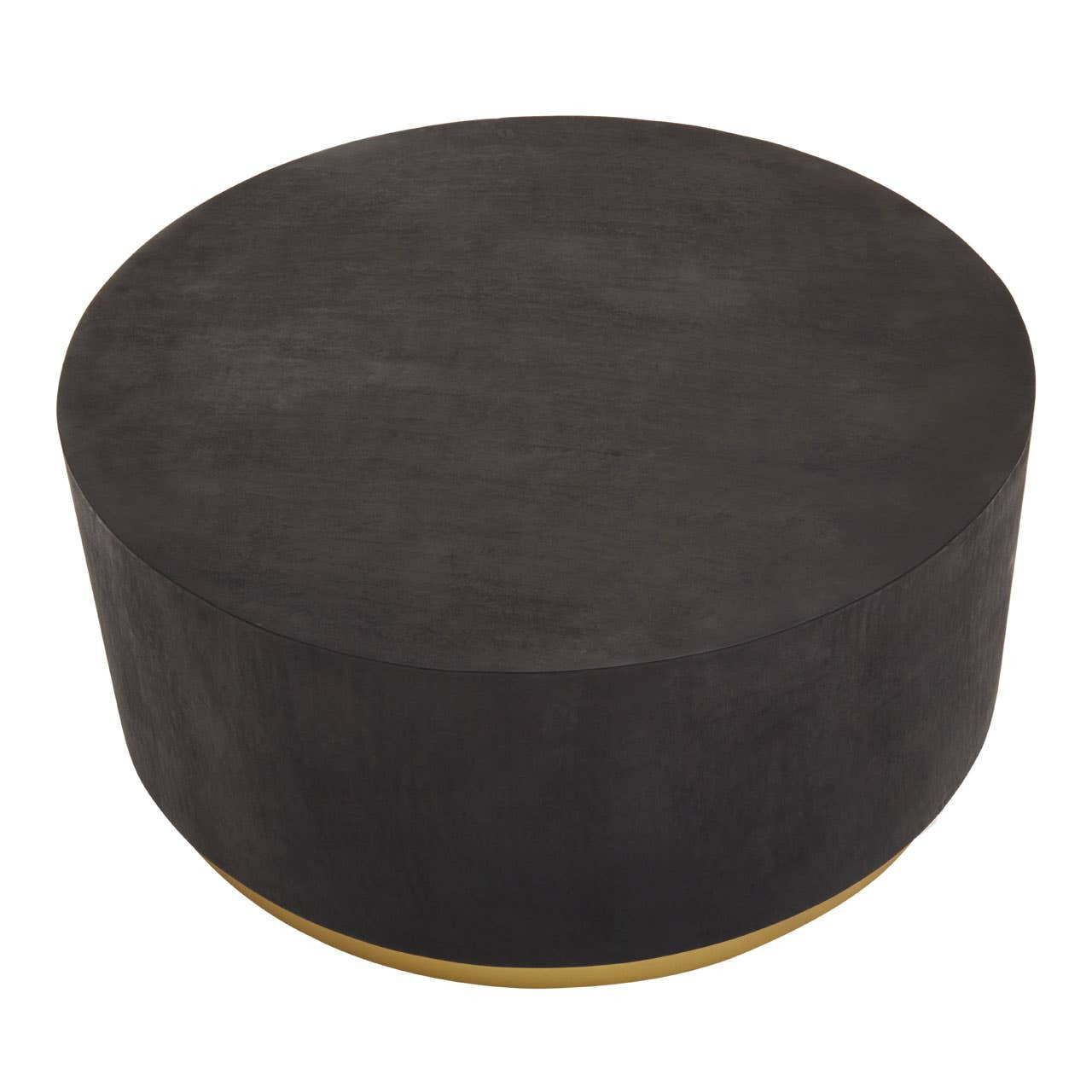 Narli Black And Gold Concrete Look Coffee Table