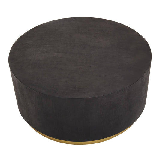 Narli Black And Gold Concrete Look Coffee Table