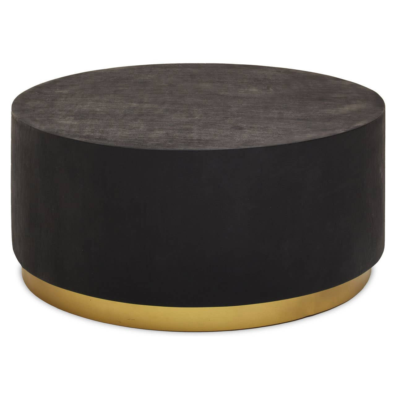 Narli Black And Gold Concrete Look Coffee Table
