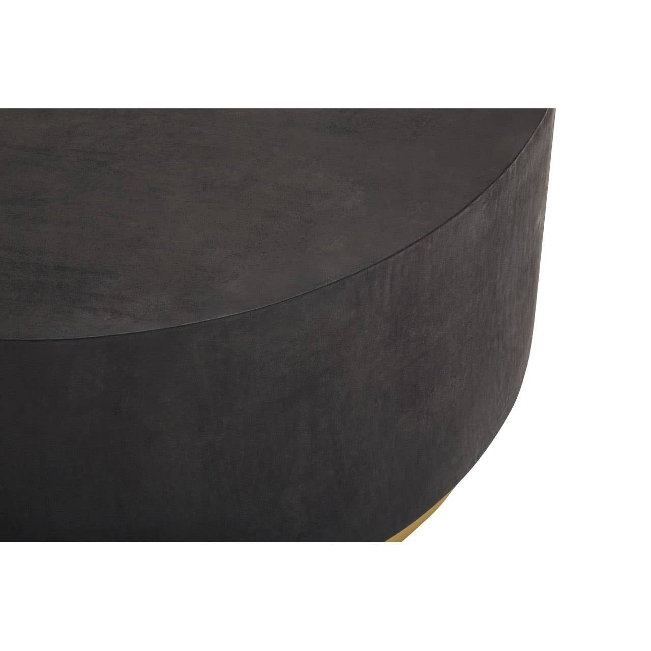 Narli Black And Gold Concrete Look Coffee Table
