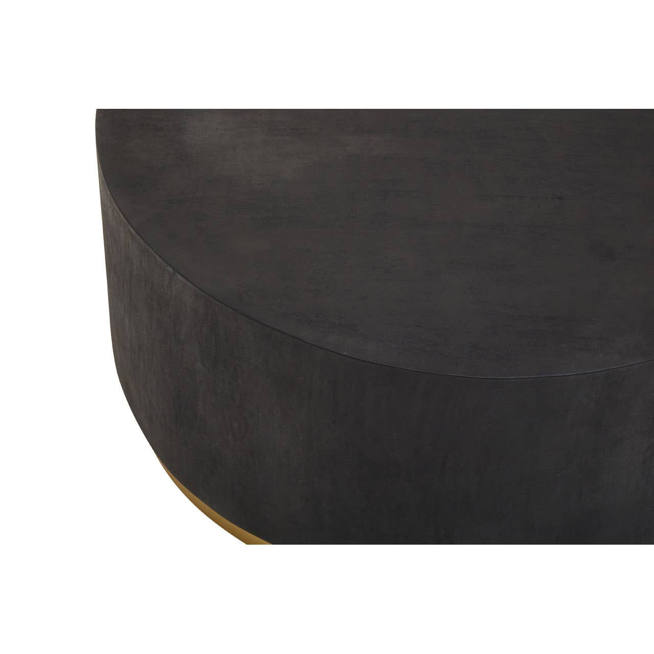 Narli Black And Gold Concrete Look Coffee Table