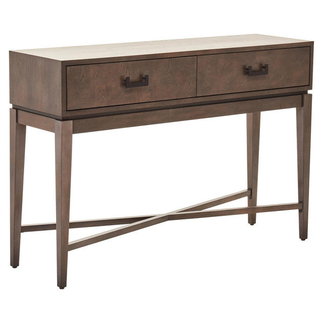 Henri Antique Grey Two Drawer Console Table