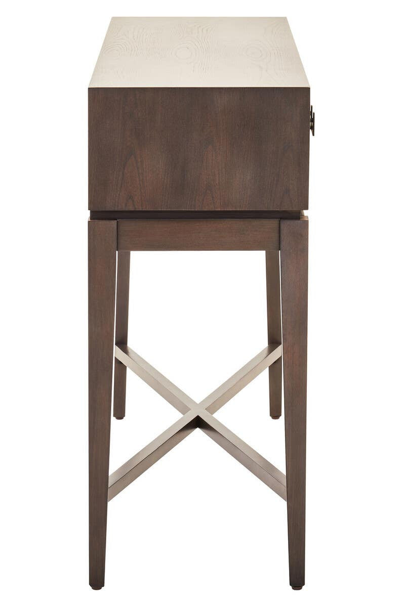 Henri Antique Grey Two Drawer Console Table