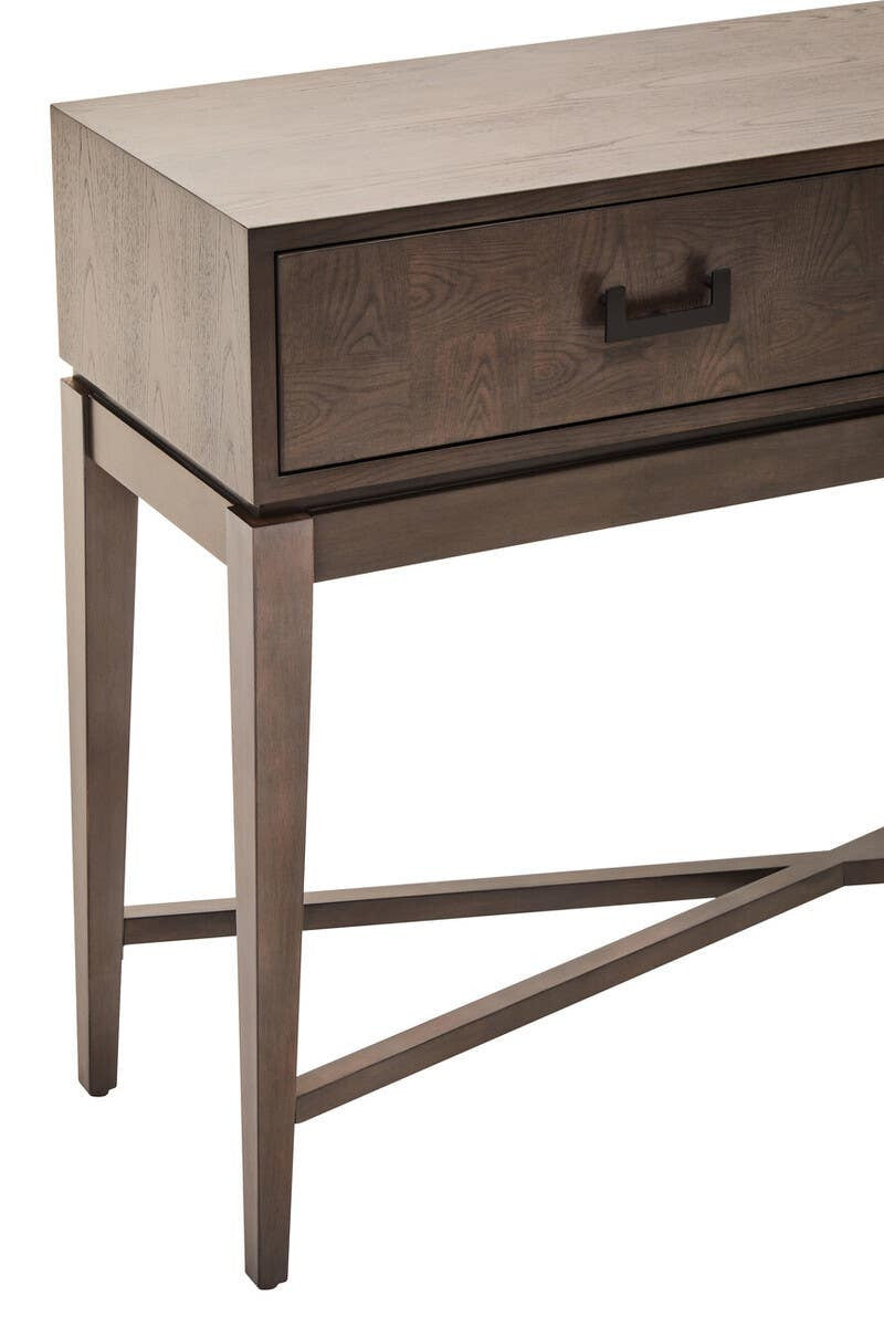 Henri Antique Grey Two Drawer Console Table