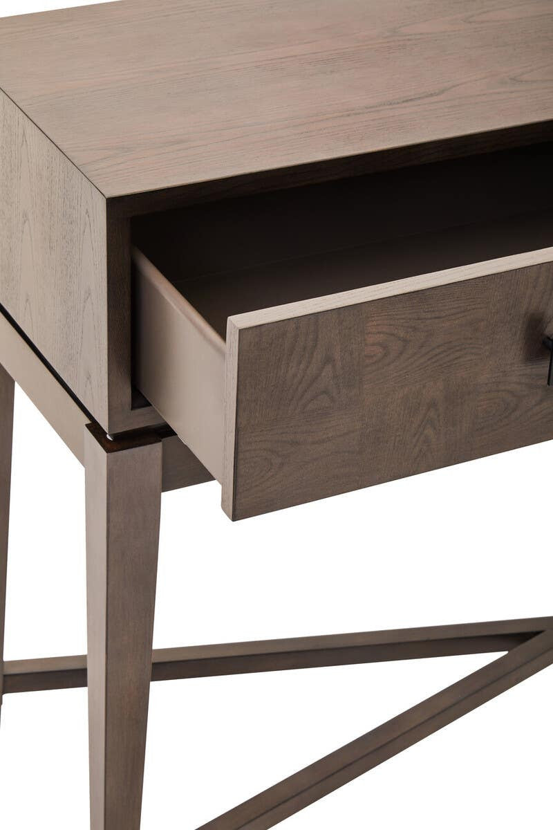 Henri Antique Grey Two Drawer Console Table