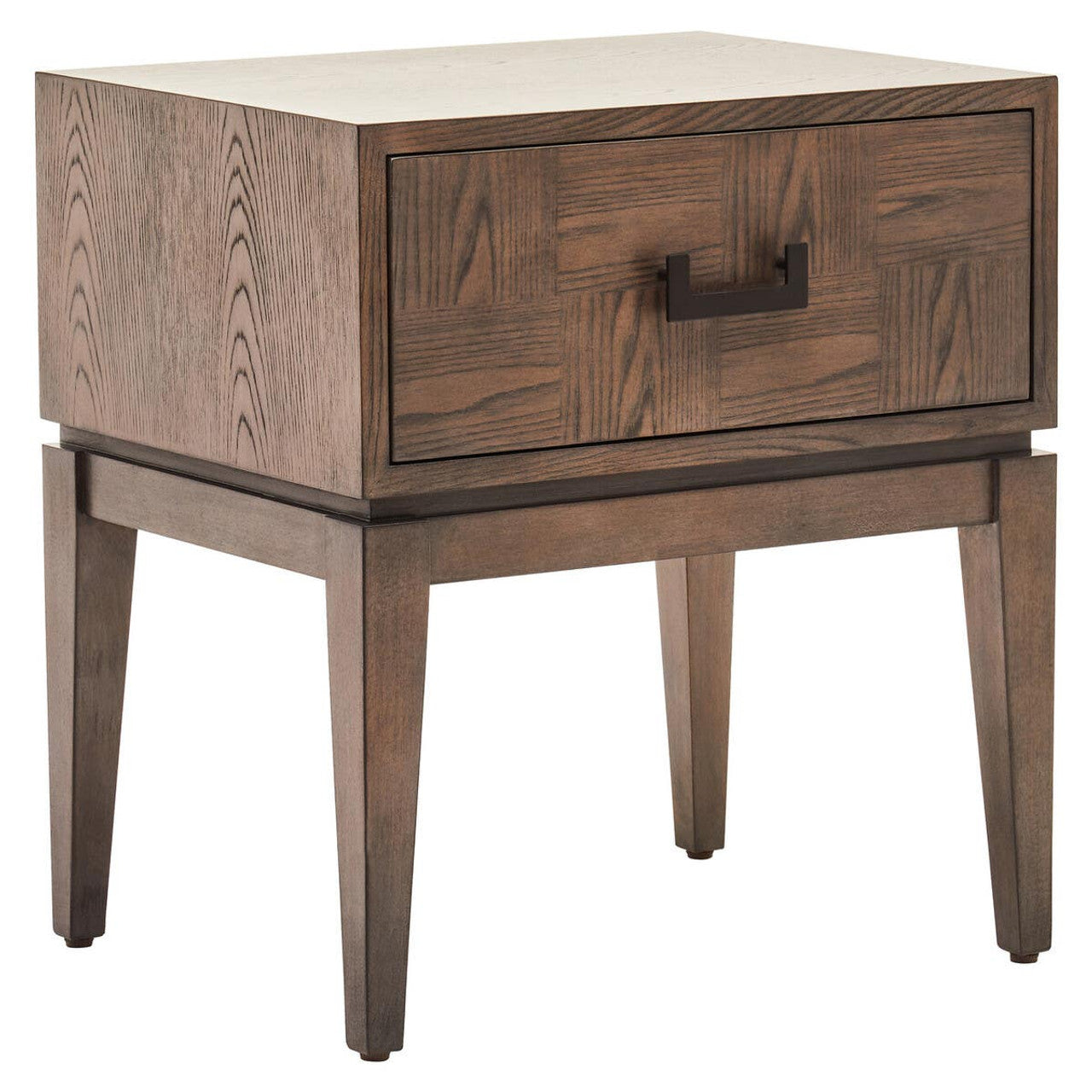 Maya One Drawer Antique Grey Side Table