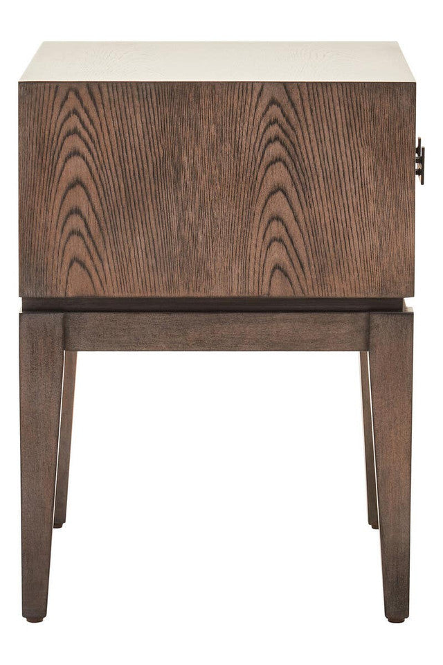 Maya One Drawer Antique Grey Side Table