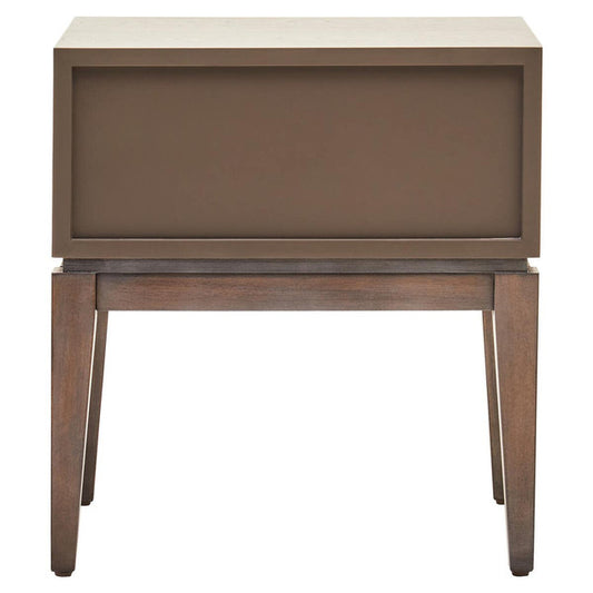 Maya One Drawer Antique Grey Side Table