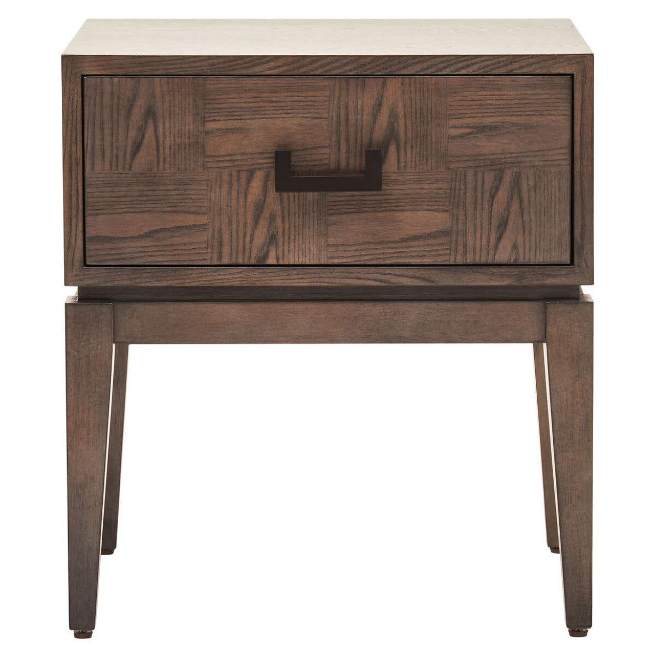 Maya One Drawer Antique Grey Side Table