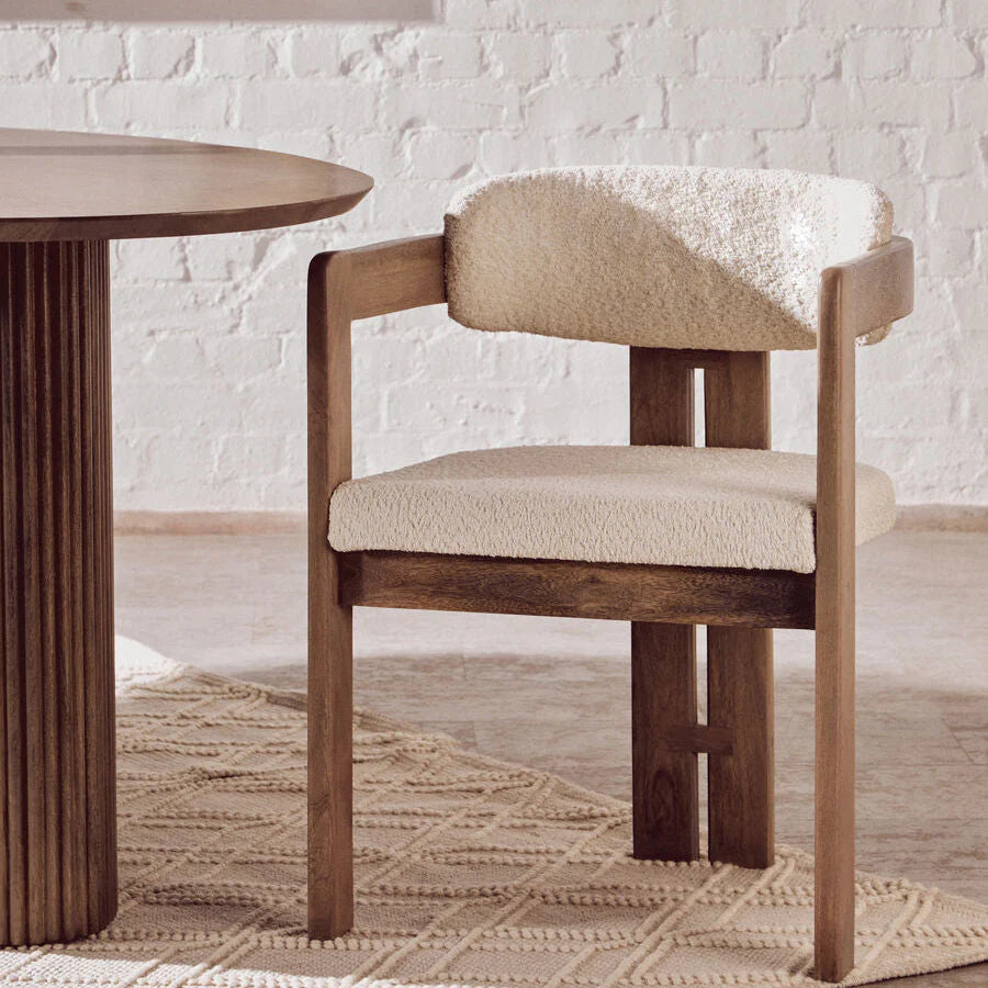 Torre Grey Mango Wood Chair