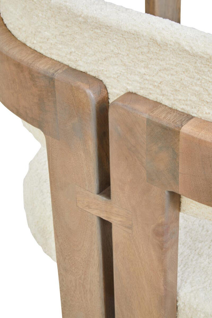Torre Grey Mango Wood Chair